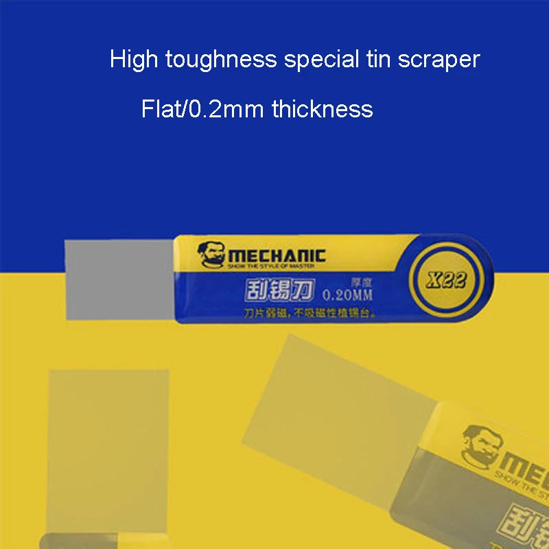 Mechanic X22 X20 High Toughness Solder Paste Tin Scraper Knife Tin Planting for BGA Stencil Reballing Phone Repair Tools