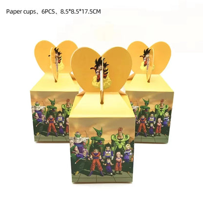 Anime Dragon Ball Party Favors Seal Stamps Slap Bracelets Stickers Gifts Bag Goodie Bag Fillers Birthday Party Gifts Wedding