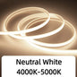1-35M COB Strip Light Pure Silicone Tube 288LEDs/M High Bright Flexible String Lamp Waterproof 220V 110V For Villa Garden Yard