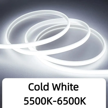 1-35M COB Strip Light Pure Silicone Tube 288LEDs/M High Bright Flexible String Lamp Waterproof 220V 110V For Villa Garden Yard