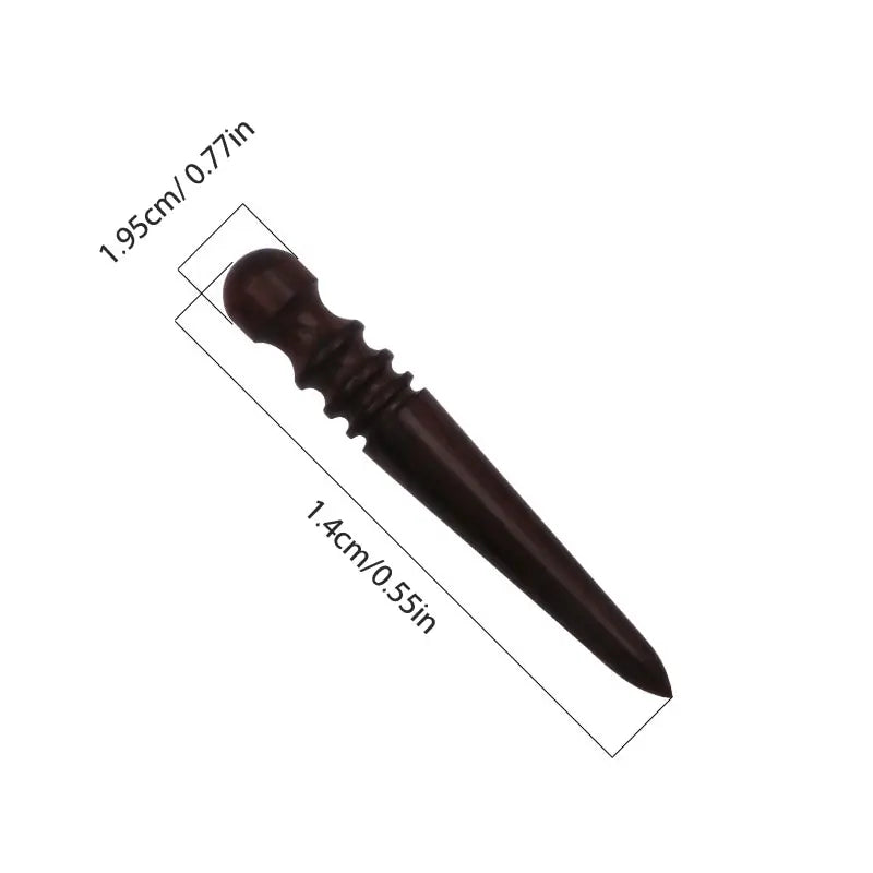 1pc Leather Solid Wood Round Burnishing Edge for Polished Edge Leather Craft Working Tool Craft Kit Leather Edge Slicking