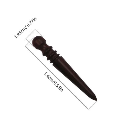 1pc Leather Solid Wood Round Burnishing Edge for Polished Edge Leather Craft Working Tool Craft Kit Leather Edge Slicking