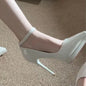 11cm Super High Stiletto Heels Pumps Women Shoes Spring/autumn Ankle Strap Pointed Toe Big Size Elegant Office Shoes