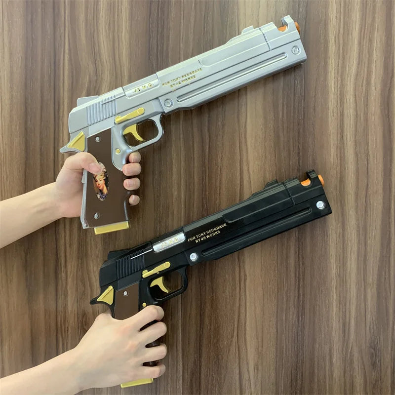 OW Gun Cosplay Angela Ziegler Mercy Angel Shock Gun Prop Weapons Model Safety PU Rubber Model Halloween No Shooting