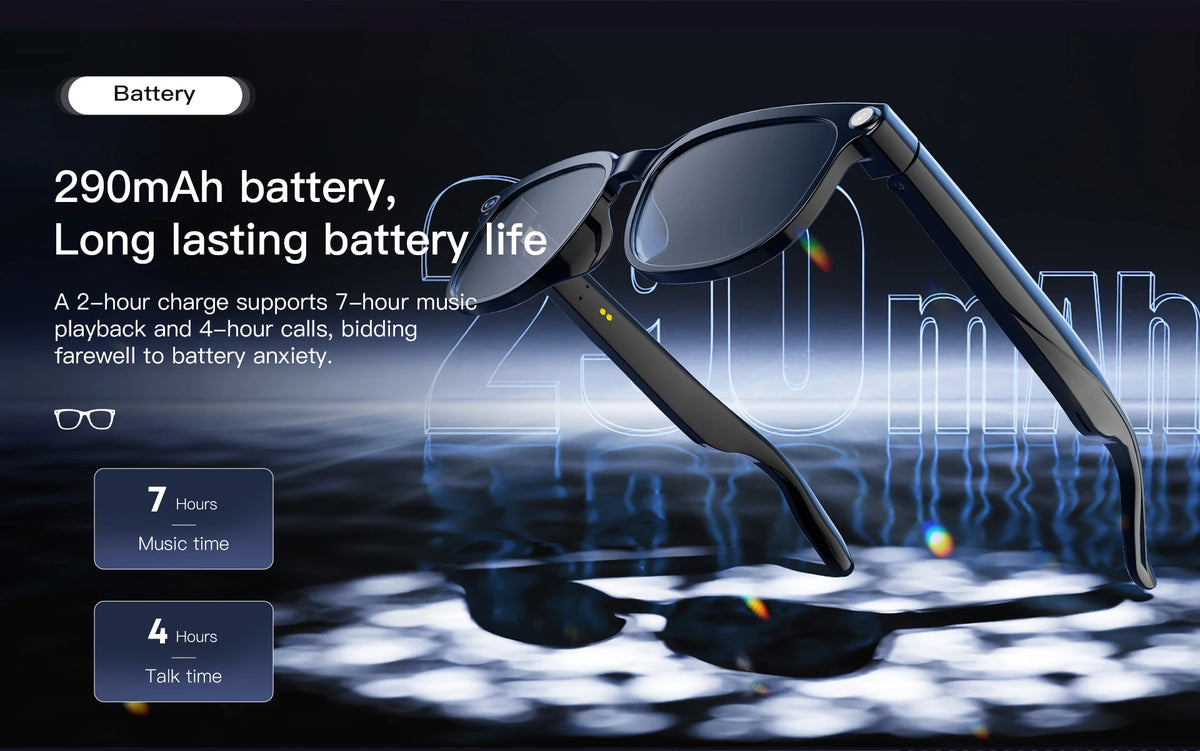 2026 New 8MP 4K Camera AI Glasses Men Photo&Video Caputure 16GB Memory 130+Translation Glasses Waterproof Smart Sunglasses Women