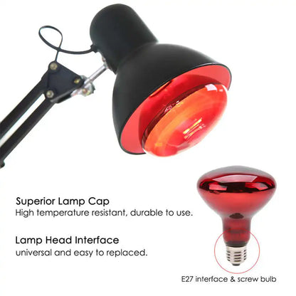 ZONGKUNG Physiotherapy Lamp Massage Tools Infrared Heat Heating Therapy Light Pain Relief Health Care Black Relief Pain Tools