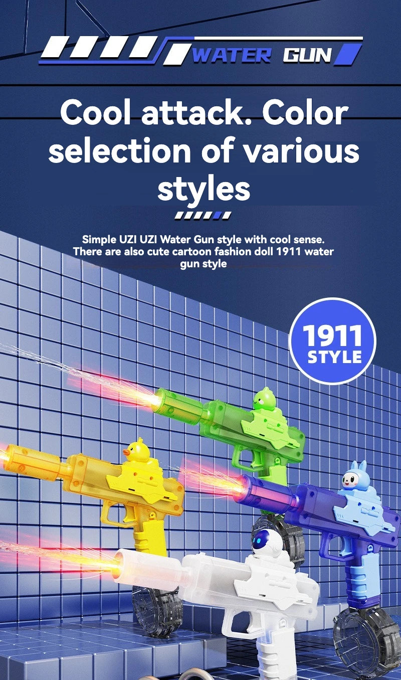 Latest Ice Mouse Electric Water Gun Pulse High Pressure Strong Range, Long Range Continuous Launch Children's Toy Water Splashin
