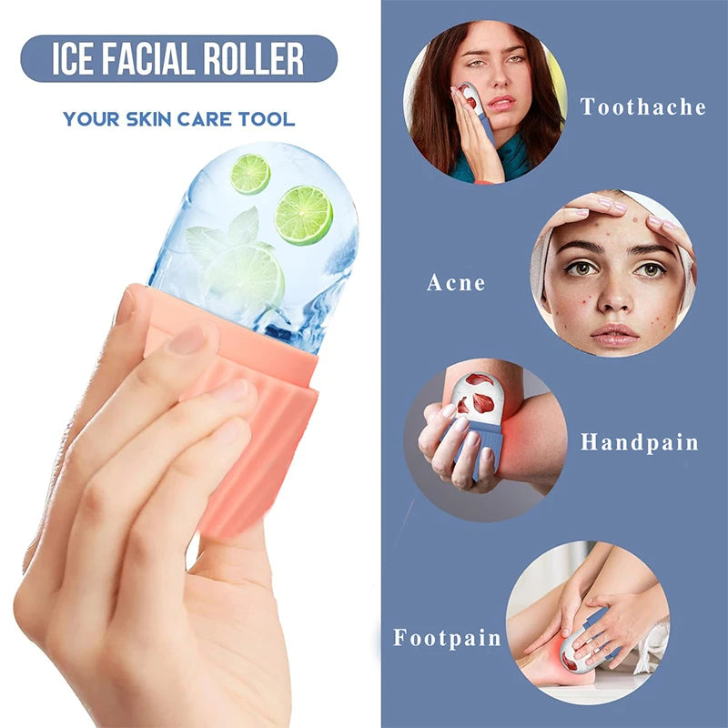 1Pc Stainless Steel Gua Sha & Ice Face Roller Kit – Cooling Facial Tool For Lifting Puffiness Reduction & Skin Care 3PCS Beauty