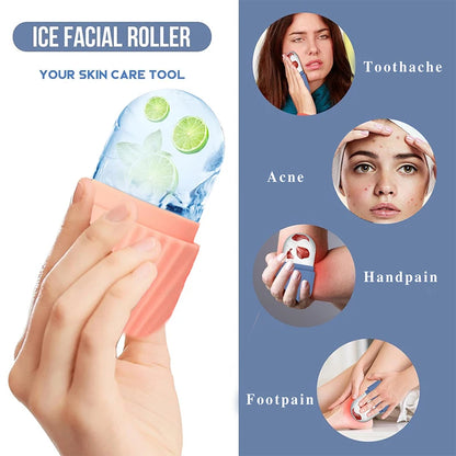 1Pc Stainless Steel Gua Sha & Ice Face Roller Kit – Cooling Facial Tool For Lifting Puffiness Reduction & Skin Care 3PCS Beauty