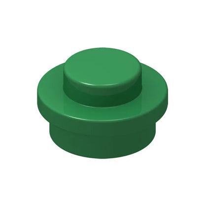 100PCS PLATE 1X1 ROUND Compatible With 4073 Round & Angles MOC Self-Locking Bricks Building Blocks Toys Accessories