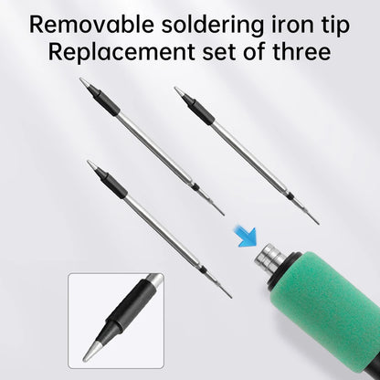 Wireless mini soldering iron with three-level temperature control Type C interface, suitable for maintenance and soldering