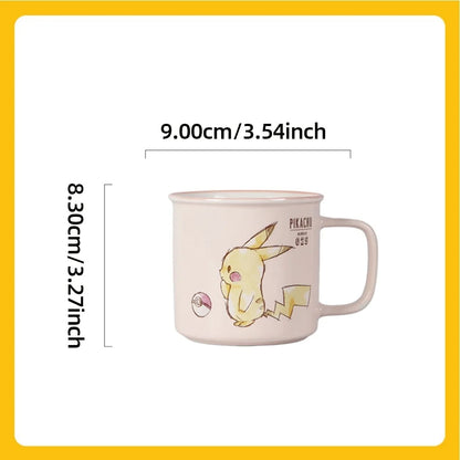 SHUNXIANG Pokémon Licensed Pikachu Ceramic Mugs Kawaii Pattern Breakfast Milk Cup Kids Coffee Cups Drinkware Gift