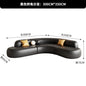 Italian Minimalist Office Sofa Modern High-end Living Room Corner L-shaped Reception Sofa Guest Area Office Furniture FYOS