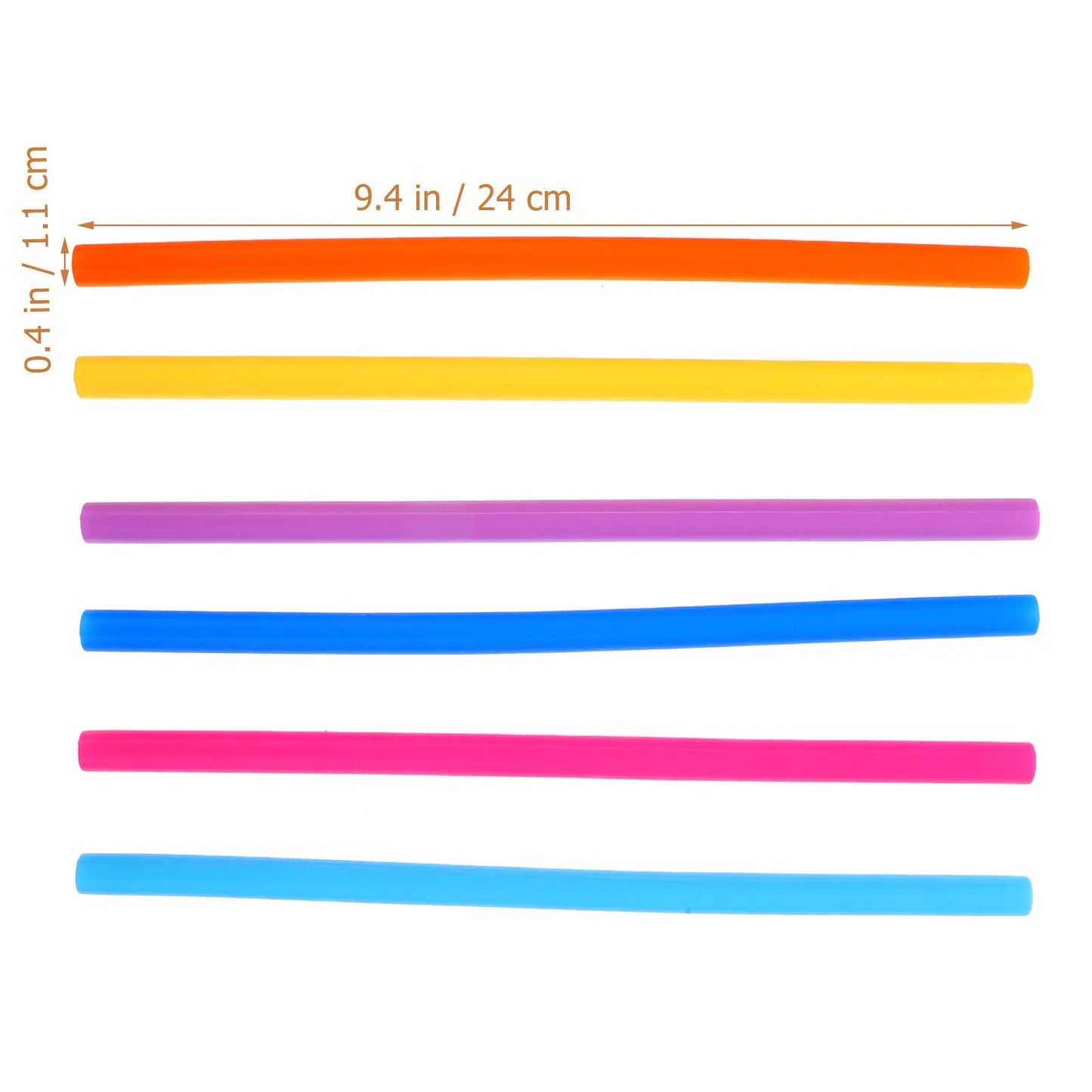 1Set Adorable Reusable Silicone Straws for Travel Household Drinking Easy to Maintain Home Silicone Straws Water Straw