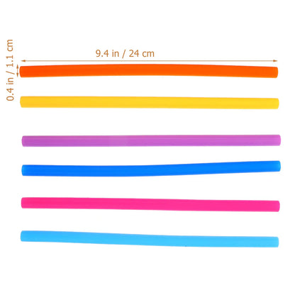 1Set Adorable Reusable Silicone Straws for Travel Household Drinking Easy to Maintain Home Silicone Straws Water Straw