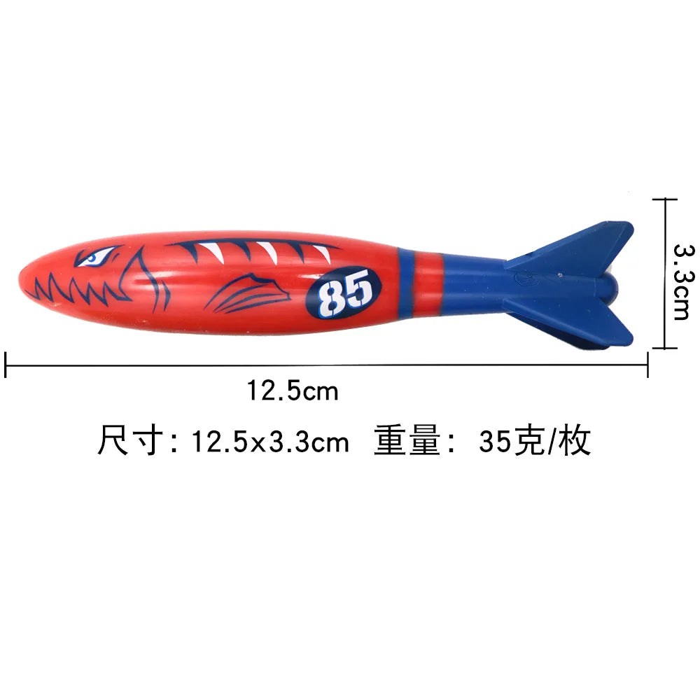 Swimming Diving Toys Set for Kids Children's Pool Treasure Hunt Games Diving Torpedo Water Ring Diamond Water Suit Toys Gift