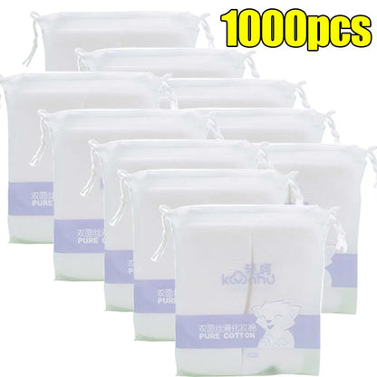 Disposable Makeup Remover Cotton Pads Double Sided Facial Cleaning Removal Cotton Wipes Soft Cosmetics Women Skin Care Tools