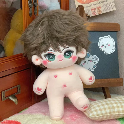 20cm Kawaii Plush Cotton Doll Idol Stuffed Super Star Figure Dolls Twelve Constellations Doll Can Change Clothes Gift