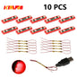 10PCS 0.8mm Pin RGB LED For LEGO Building Blocks USB Lamp DIY Street Light City Electric Decorate 1X1 Brick Compatible All Brand