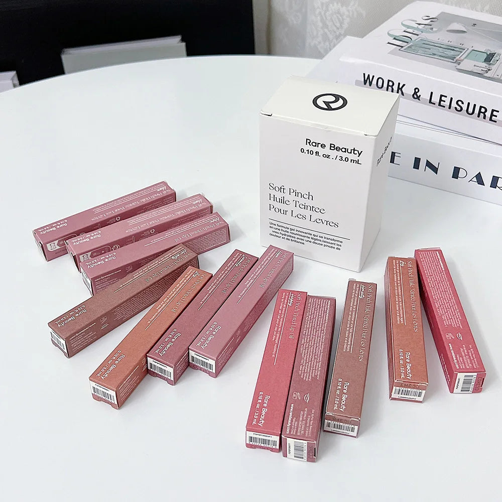 Rare Beauty Trendy Beauty Lip Lacquer Gentle Mellow Sheer Lip Salve Non-tacky Nourish Airy Bloom Mute Lip Hue