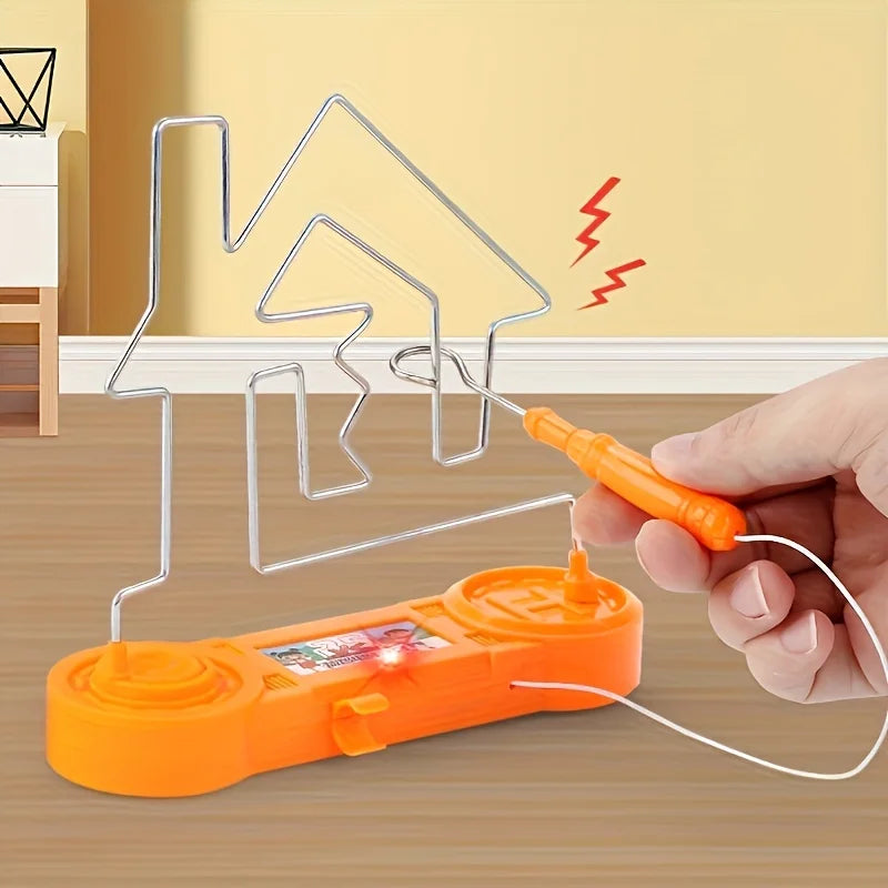 Electric Touch Maze Game, Electric Shock Toy, Brightly Colored Plastic and Metal, Competitive Touch Maze Party Fun Game