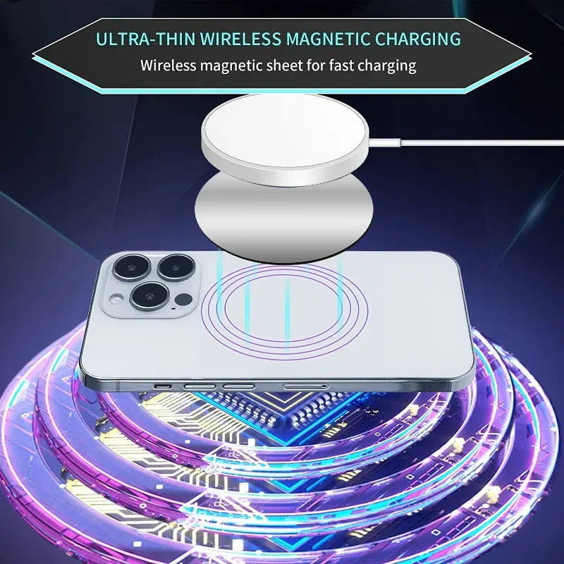 1-5PCS 8CM Magnetic Metal Plate Disk for Mobile Phone Tablet Universal Self Adhesive Iron Disk Patch Sticker for Magnetic Holder