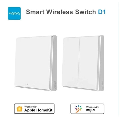 Aqara Smart Wall Wireless Switch D1 ZigBee Remote Control Key Light Switch Button For Mi home HomeKit APP