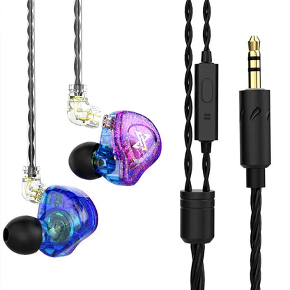 QKZ CK5 FiLe Wired Earphone Professional Gaming And Sports Noise Cancelling Headphones with Microphone HiFi Music Earphone