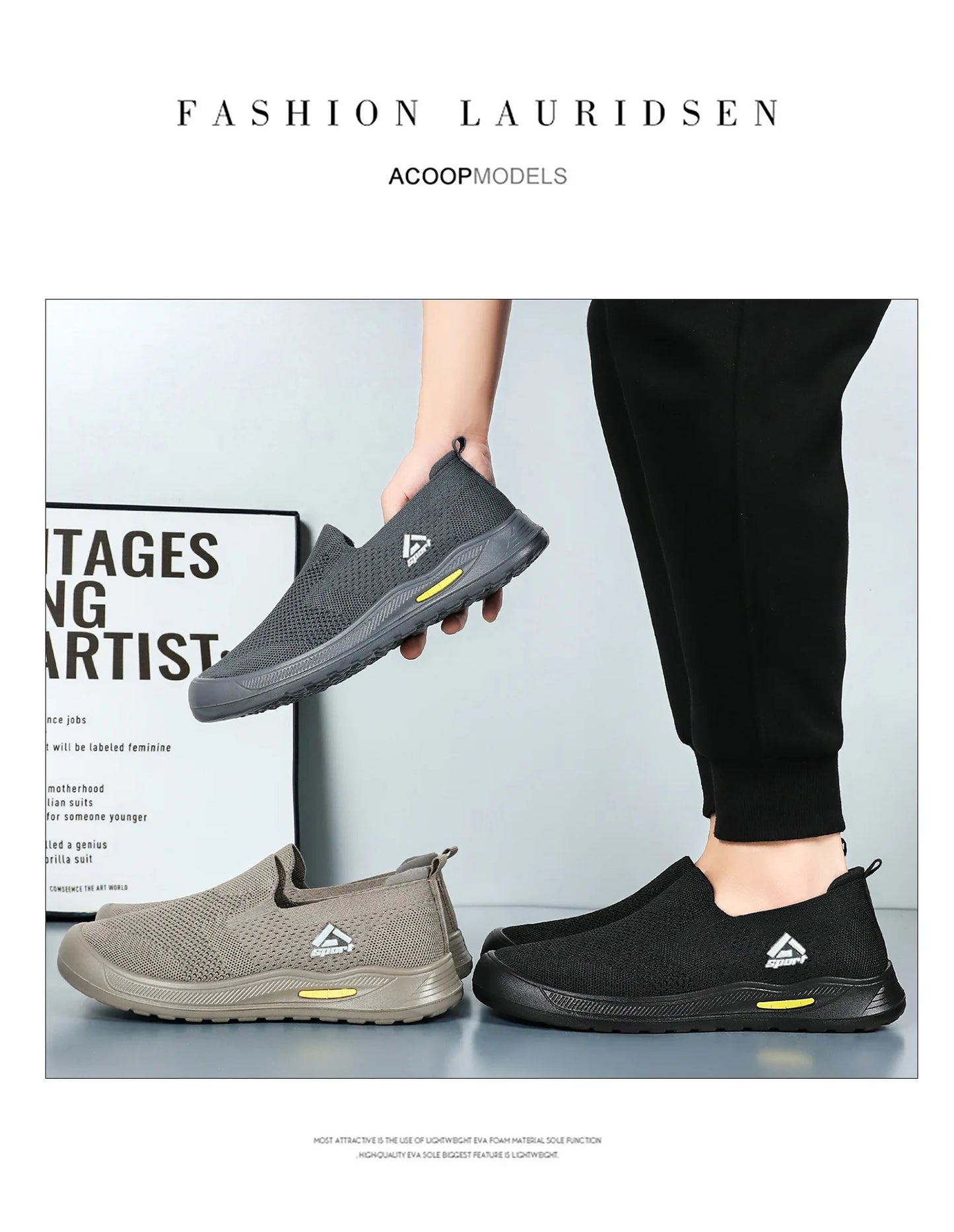 Men's Breathable Mesh Canvas Slip-On Shoes Anti-Odor Lightweight Soft Sole Casual Loafers Male Sneakers Summer cotton shoes
