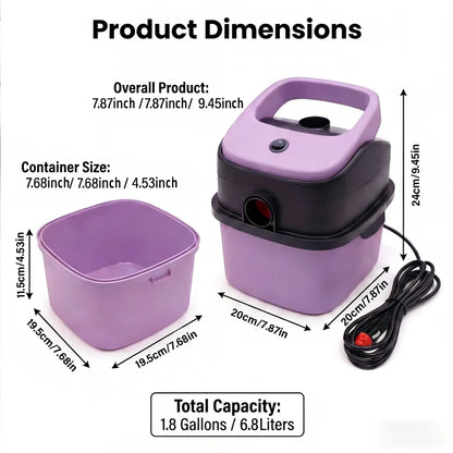 12V Bucket Car Vacuum Cleaner Wet and Dry Use Multi-functional Portable Powerful Suction Large Capacity With Multiple Nozzles