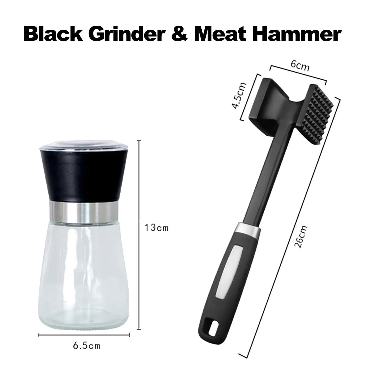 180ML Pepper Grinder Glass Spice Bottle Salt Pepper Mill Manual Spice Grinder Mill Household Kitchen Gadgets