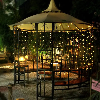 LED Solar Light String Outdoor Waterproof Christmas Decoration 200led Crystal Ball Camping Fairy Garland Garden Party Lamp