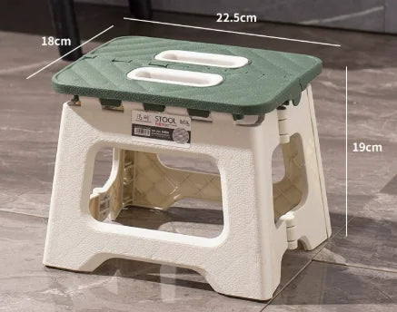 Compact Folding Portable Stool with Handle, Anti-Slip Seat for Hiking, Camping, Fishing, and Outdoor Activities