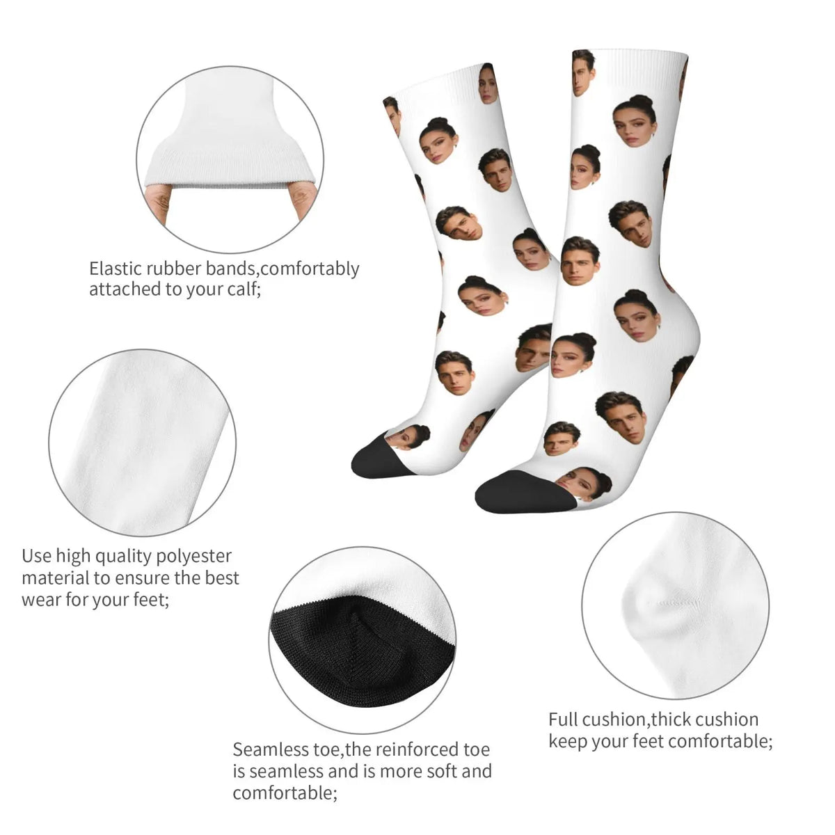 Custom avatar socks for men and women custom photo socks personalized picture socks photo socks personalized gifts