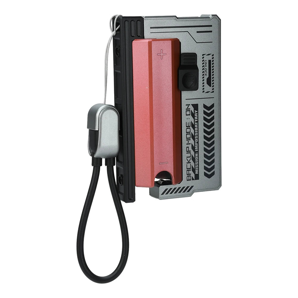 1 Section Welding Free 21700 Mobile Power Case PD 20W Fast Charging Built-In Cable Detachable Power Bank DIY Battery Box