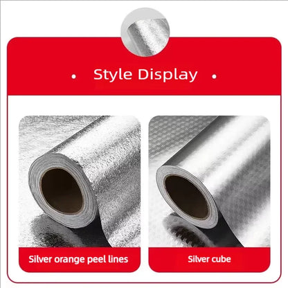 Kitchen Countertop Oil-Proof Sticker, Waterproof Self-Adhesive High-Temperature Resistant Kitchen Stove Sticker, Wallpaper Suitable for Countertops, Drawers, and Cabinets
