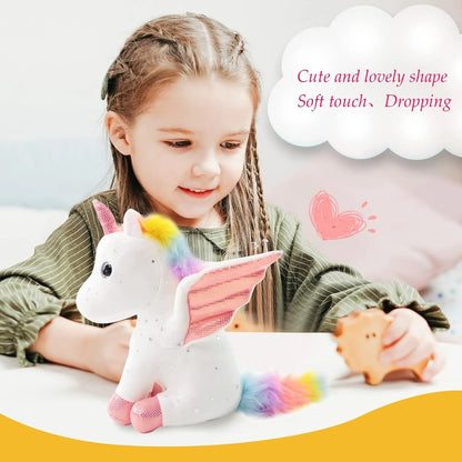 Unicorn Stuffed Animal Soft Unicorn Plush Toys Rainbow Pink Unicorn Birthday Gift for Girls Baby Toddler Kids Party Home Decor