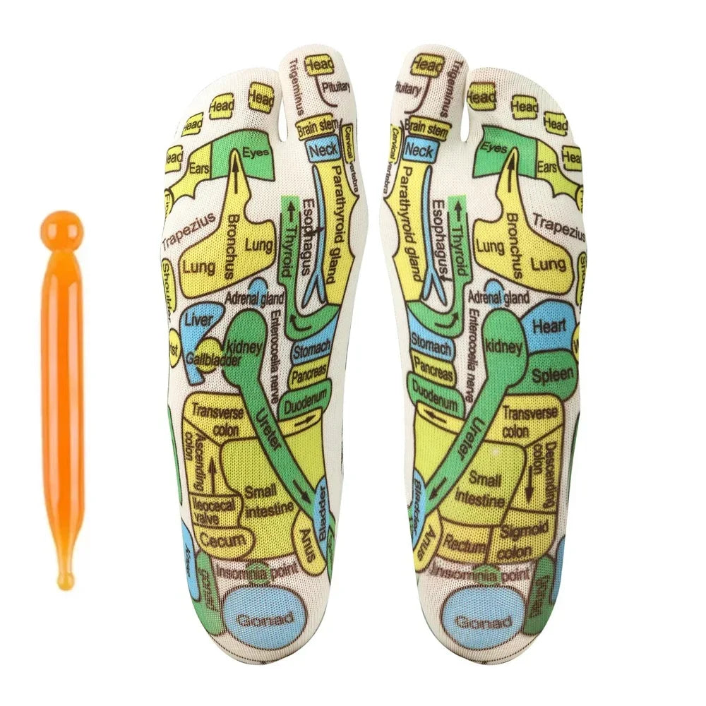 Reflexology Socks Gloves Massage Relieve Tired Feet Socks Acupressure Hand Massager Acupoint Massage Tool Pain Relief Foot Care