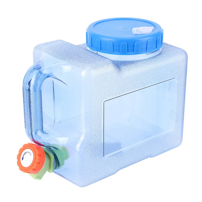 15-3L Portable Water Container with Spigot Water Storage Carrier Water Storage Container for Outdoor Camping Picnic Water Bottle
