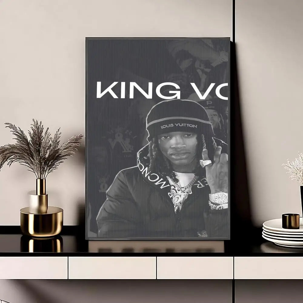 Singer King Von Poster Posters Anime Room Decor Decoration Movie Backpack Wall Interior Music Wall Art