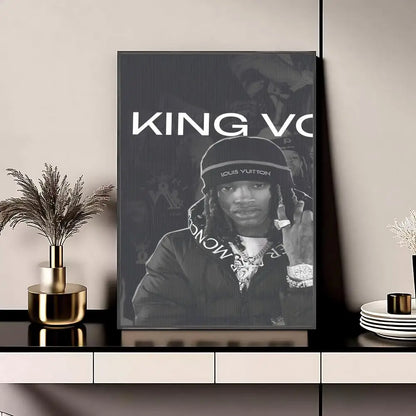 Singer King Von Poster Posters Anime Room Decor Decoration Movie Backpack Wall Interior Music Wall Art