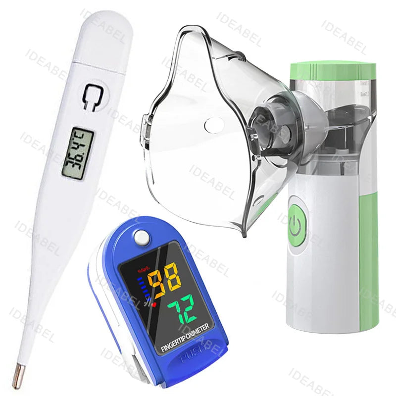 Mini Medical Nebulizer Handheld Nebulizers Ultrasonic Atomizers Portable Mute Asthma Inhaler for Adults Children Nebulizador