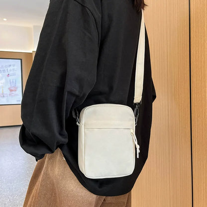 Men’s Women Small Crossbody Shoulder Bag, Lightweight Casual Sling Bag with Multi Zipper Pockets for Travel, Work, Daily Use