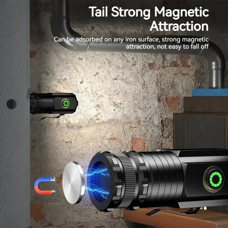 High Quality 3*SST20 LED Flashlight 18350 Super Bright Torch Rechargeable USB Light Waterproof with CAP CLIP for Hiking Camping