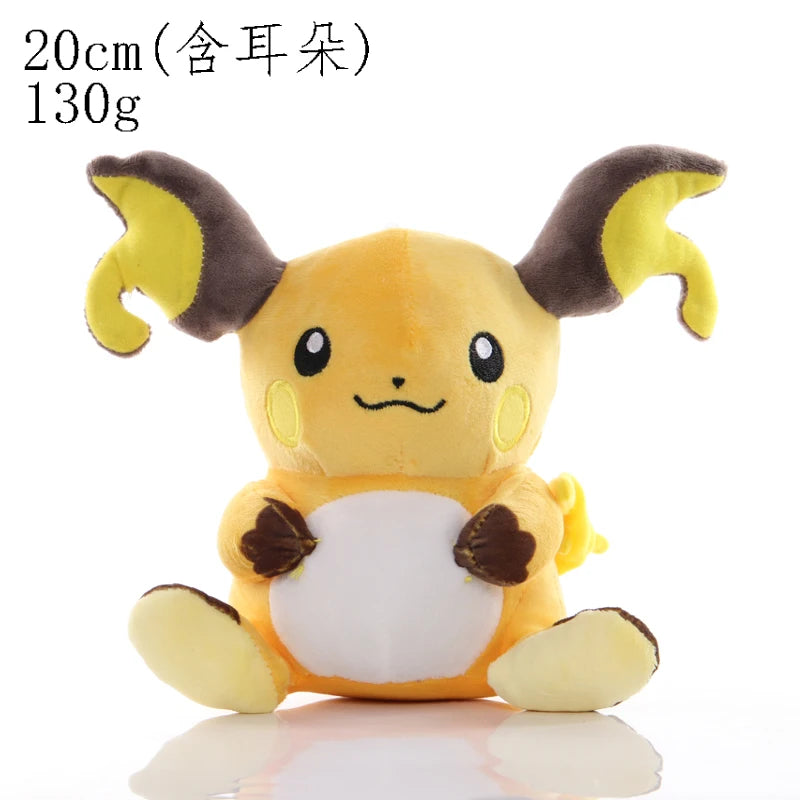 35CM Pokemon Peluche Pikachu Plush Pichu Evolution Raichu Plush Toy Stuffed Doll Decoration Christmas Gift For Kids Children