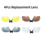 Stereo Earphones Wireless Headset with Mic Polarized Glasses Sunglasses for Driving Cycling Sports Noise Reduction Headphones