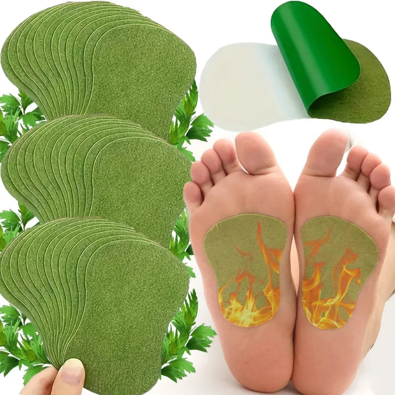 10/90pcs Wormwood Detox Foot Patch Acupuncture Patch Heat Long-lasting Warm Feet Patches Relieve Stress Help Sleeping Feet Care