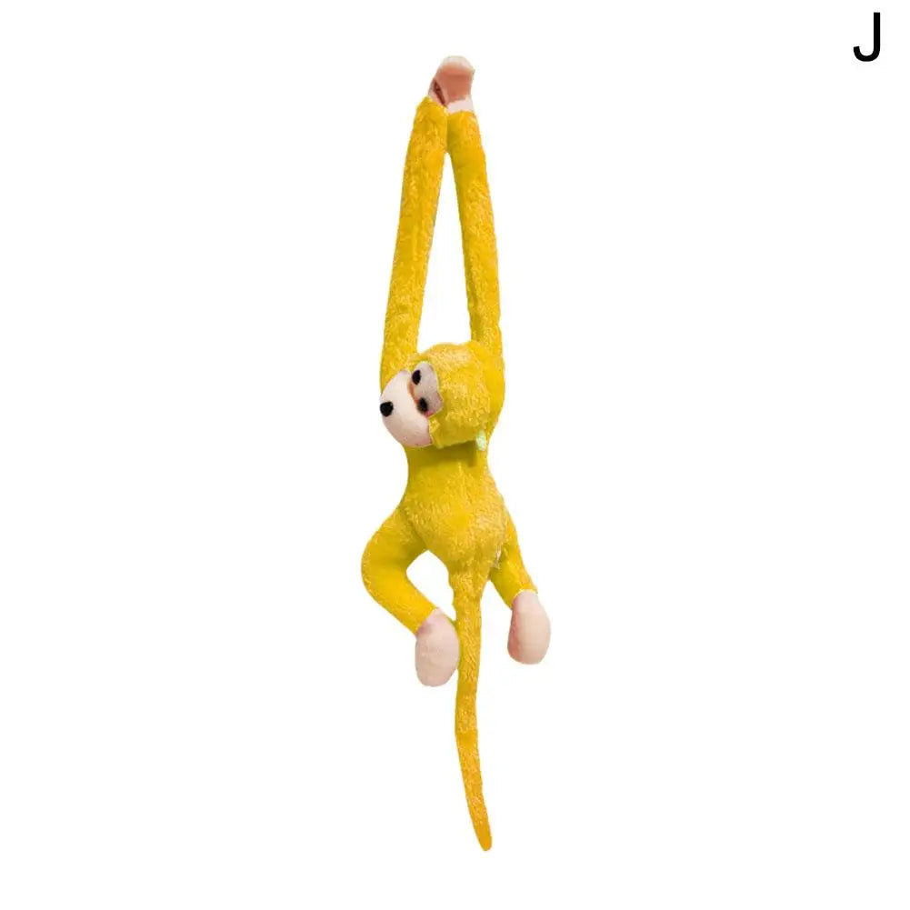 Colorful Long-arm Monkey Plush Stuffed Dolls Children's Animal Plush Toys Creative Curtain Dolls Hanging Monkeys Decorative Gift