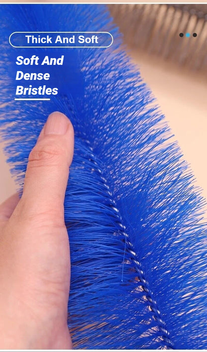 Bendable Fan Duster Ultra Fine Bristles Long Handle Cleaning Tool For Air Conditioner Furniture Shutter Car