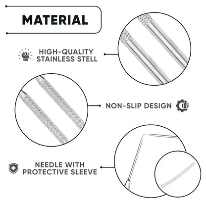 4pcs Aluminum Stick Detailing Needle Clay Tool Pottery Ceramics Tools Polymer Clay Sculpting Modeling DIY Tool Cake Accessories